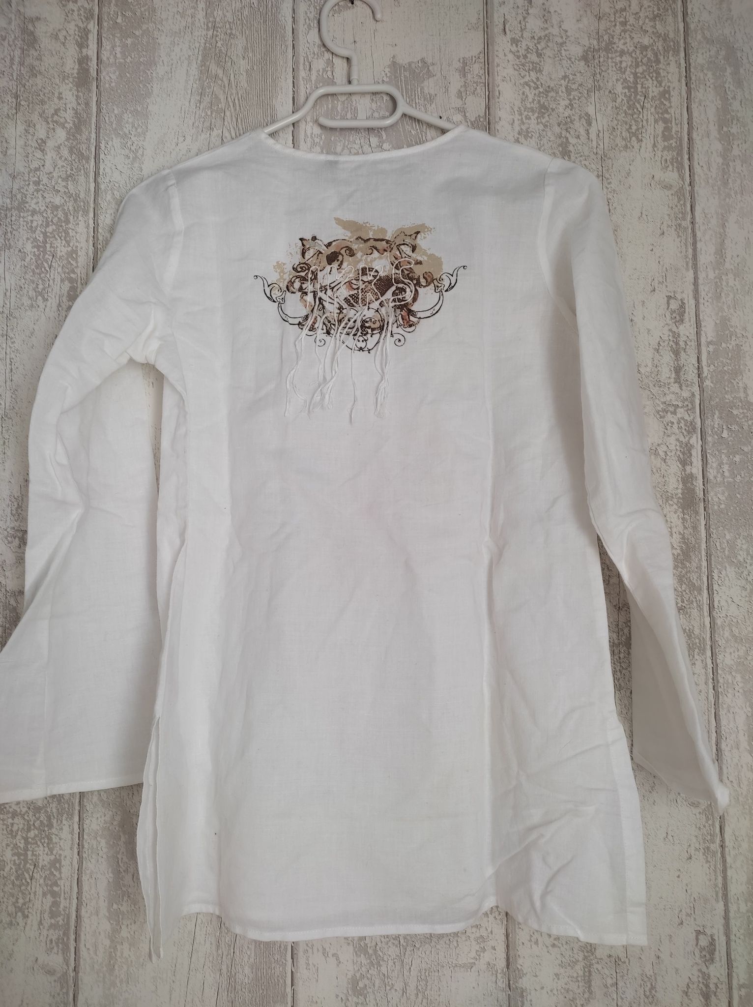 Tunic Ikks Taille 10 Ans - 100% Coton, Couleur Blanc, Occasion En Très Bon état